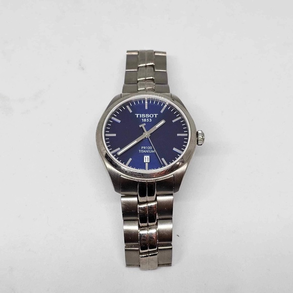 TISSOT 1853 SUPERDEAL ! men’s watch PR Titanium blue face - Picture 5 of 13